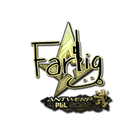 Sticker | Farlig (Gold) | Antwerp 2022