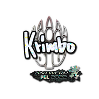 Sticker | Krimbo (Glitter) | Antwerp 2022