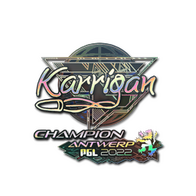 Sticker | karrigan (Holo, Champion) | Antwerp 2022