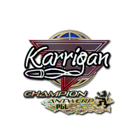 Sticker | karrigan (Glitter, Champion) | Antwerp 2022