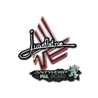Sticker | juanflatroo (Glitter) | Antwerp 2022