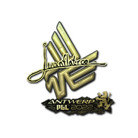 Sticker | juanflatroo (Gold) | Antwerp 2022