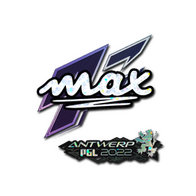 Sticker | max (Glitter) | Antwerp 2022