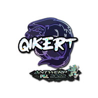 Sticker | qikert (Glitter) | Antwerp 2022