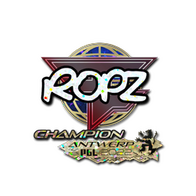 Sticker | ropz (Glitter, Champion) | Antwerp 2022