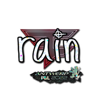 Sticker | rain (Glitter) | Antwerp 2022