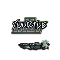 Sticker | Tuurtle (Glitter) | Antwerp 2022
