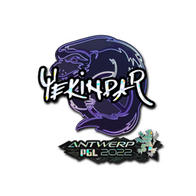 Sticker | YEKINDAR (Glitter) | Antwerp 2022