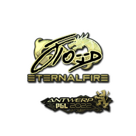 Sticker | xfl0ud (Gold) | Antwerp 2022