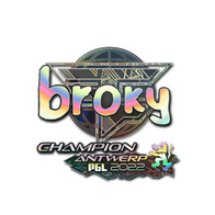 Sticker | broky (Holo, Champion) | Antwerp 2022