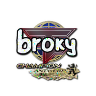 Sticker | broky (Glitter, Champion) | Antwerp 2022