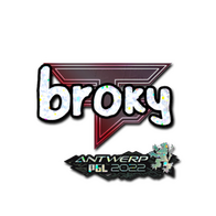 Sticker | broky (Glitter) | Antwerp 2022