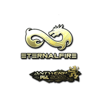 Sticker | Eternal Fire (Gold) | Antwerp 2022