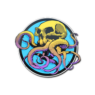 Sticker | Sunset Ocean Tentaskull