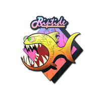 Sticker | Yellow Jaggyfish