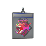 Sticker Slab | Pink Jaggyfish