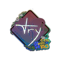 Sticker | TRY (Glitter) | Rio 2022