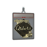 Sticker Slab | qikert (Gold, Champion) | Rio 2022
