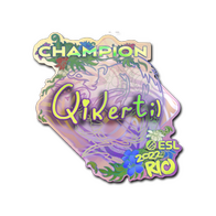 Sticker | qikert (Holo, Champion) | Rio 2022