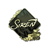 Sticker | S1ren (Gold) | Rio 2022
