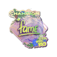 Sticker | fame (Holo, Champion) | Rio 2022