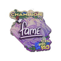 Sticker | fame (Champion) | Rio 2022