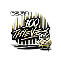 Sticker | 100 Thieves (Gold) | 2020 RMR