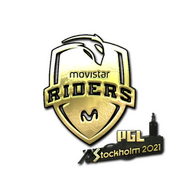 Sticker | Movistar Riders (Gold) | Stockholm 2021