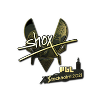 Sticker | shox (Gold) | Stockholm 2021