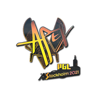 Sticker | apEX (Holo) | Stockholm 2021