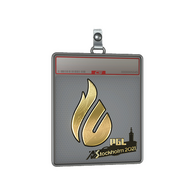 Sticker Slab | Copenhagen Flames (Gold) | Stockholm 2021