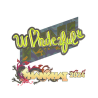 Sticker | w0nderful (Holo) | Shanghai 2024
