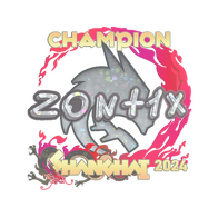 Sticker | zont1x (Glitter, Champion) | Shanghai 2024