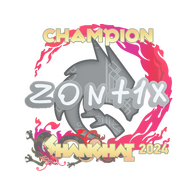 Sticker | zont1x (Champion) | Shanghai 2024