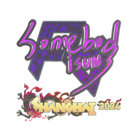 Sticker | somebody (Holo) | Shanghai 2024