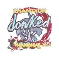 Sticker | donk (Holo, Champion) | Shanghai 2024