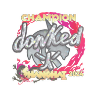 Sticker | donk (Glitter, Champion) | Shanghai 2024