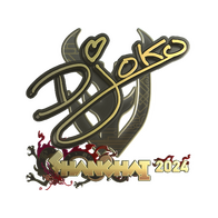 Sticker | Djoko (Gold) | Shanghai 2024