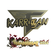 Sticker | karrigan (Gold) | Shanghai 2024