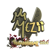 Sticker | mezii (Gold) | Shanghai 2024