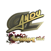 Sticker | aNdu (Gold) | Shanghai 2024