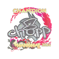 Sticker | chopper (Glitter, Champion) | Shanghai 2024