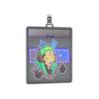 Sticker Slab | V For Victory (Holo)