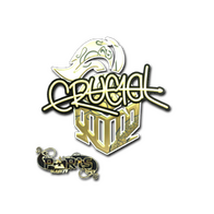 Sticker | CRUC1AL (Gold) | Paris 2023