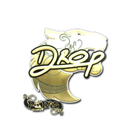 Sticker | drop (Gold) | Paris 2023