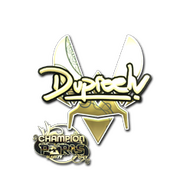 Sticker | dupreeh (Gold, Champion) | Paris 2023