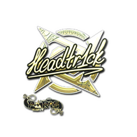 Sticker | headtr1ck (Gold) | Paris 2023