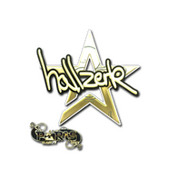 Sticker | hallzerk (Gold) | Paris 2023