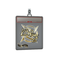Sticker Slab | k0nfig (Gold) | Paris 2023