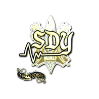 Sticker | sdy (Gold) | Paris 2023